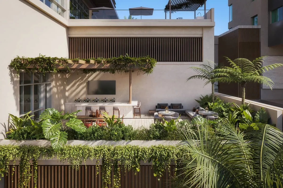 Terraza con vistas en ÉBANO